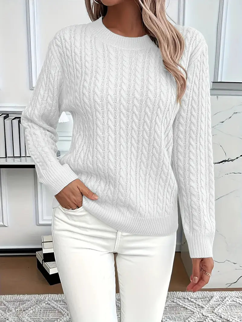 Brina | Ladies' Cable Knit Sweater