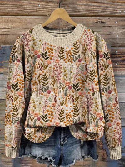 Floréane - Floral Elegance Sweater
