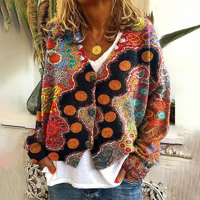 Saskia - Colorful Bohemian Sweater