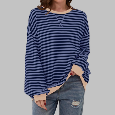 Lisa | Striped Sweater in Cotton Blend
