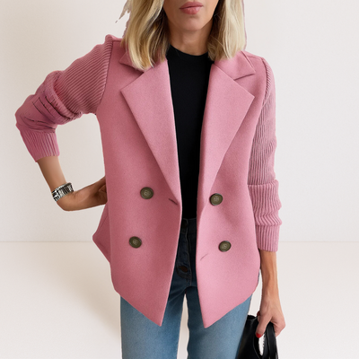 Rachel | Elegant Jacket with Knitted Sleeves
