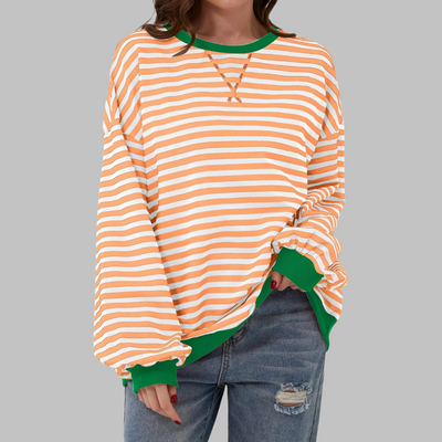 Lisa | Striped Sweater in Cotton Blend