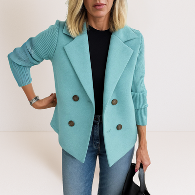 Rachel | Elegant Jacket with Knitted Sleeves