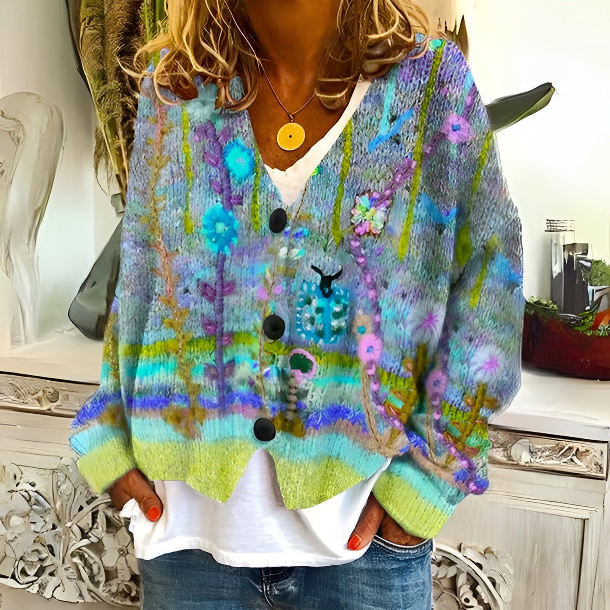 Anne | Floral Cardigan