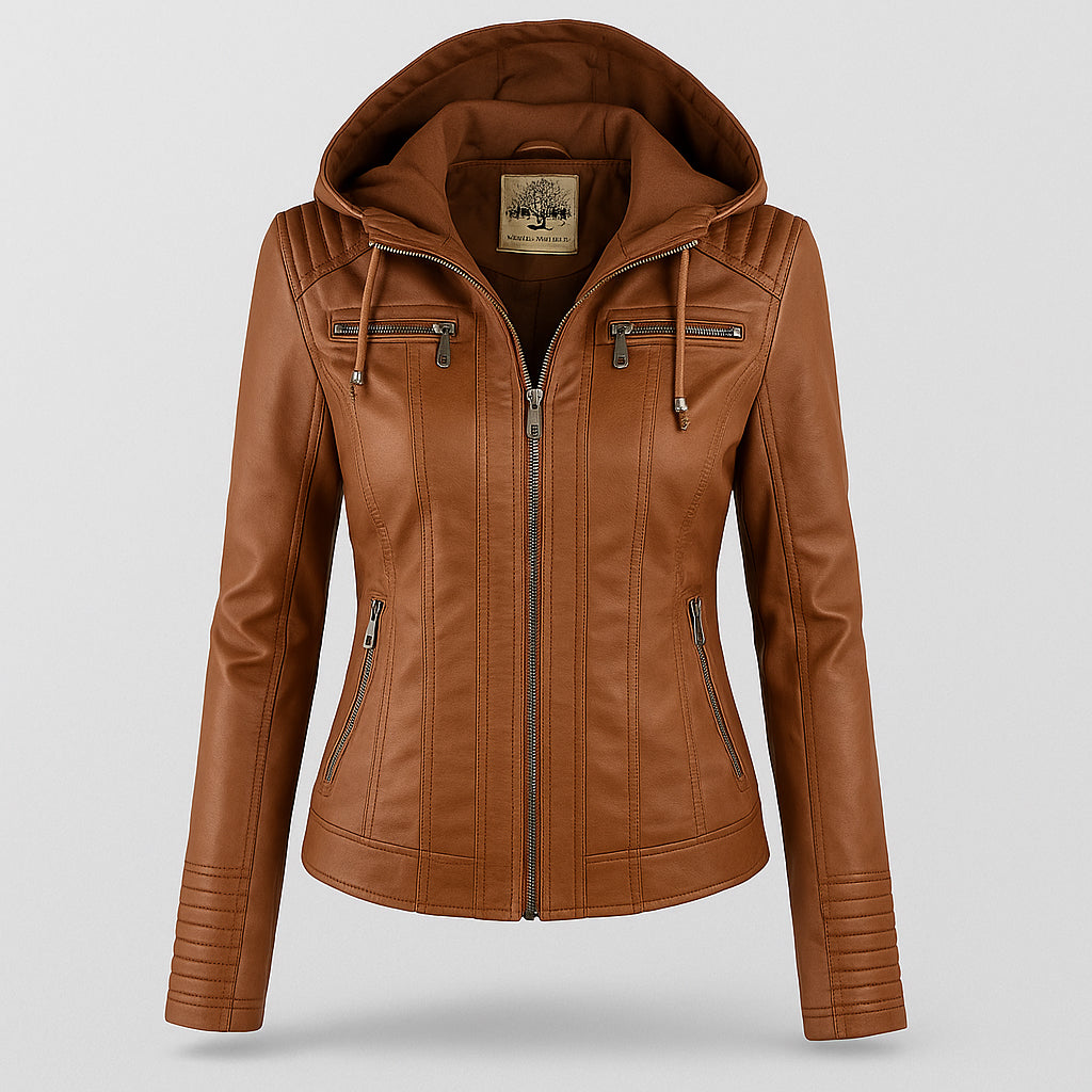 Briella | Weather-Resistant Leather Jacket for Women | Durable Style