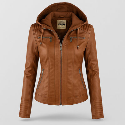 Briella | Weather-Resistant Leather Jacket for Women | Durable Style