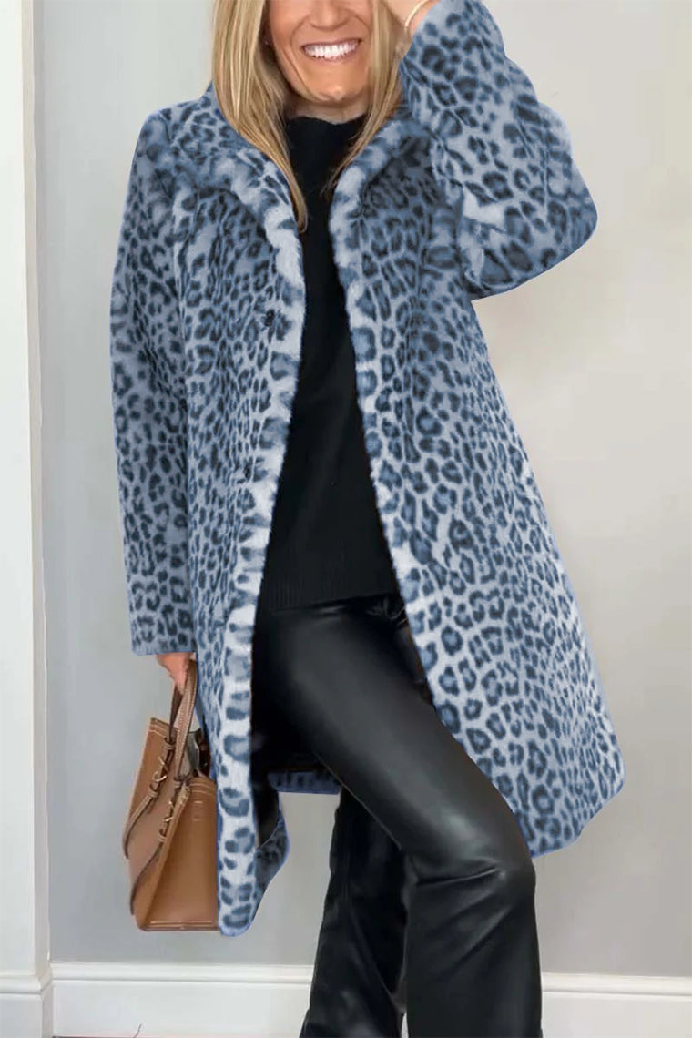 Karen | Women's Leopard Faux Fur Coat