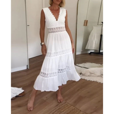 Kayla | Elegant Lace Dress with V-Neck