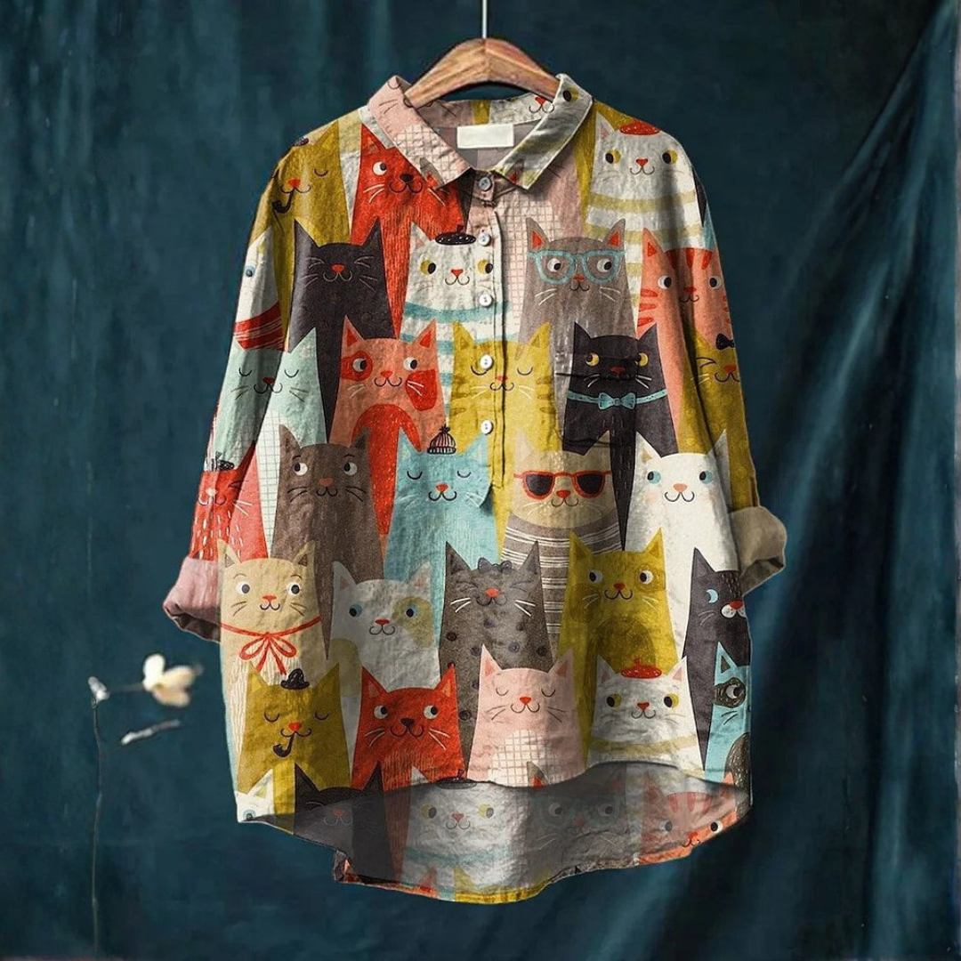 Sheila™ – Artistic Cat Shirt