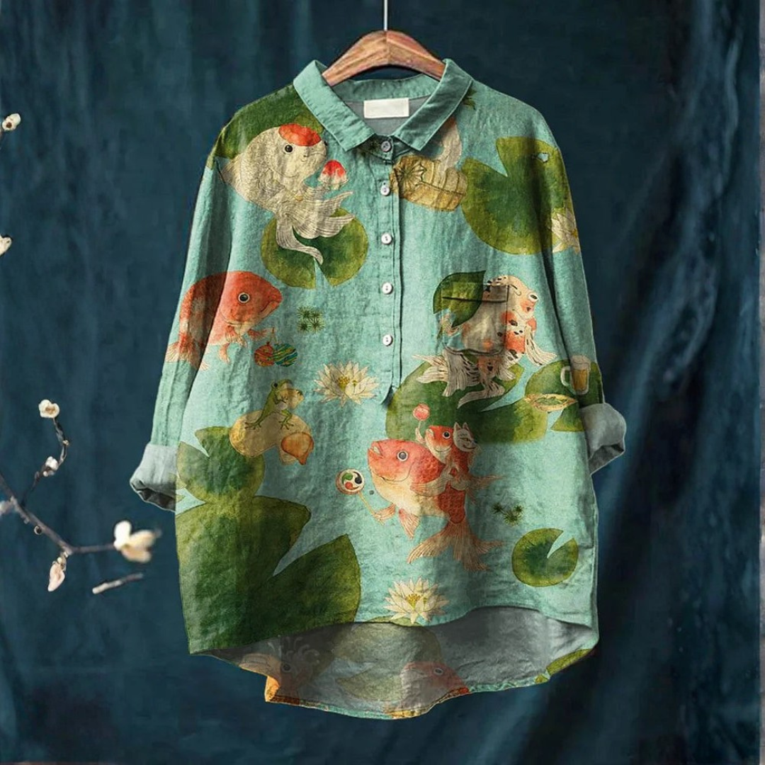 Ruthie™ – Artistic Fish Shirt