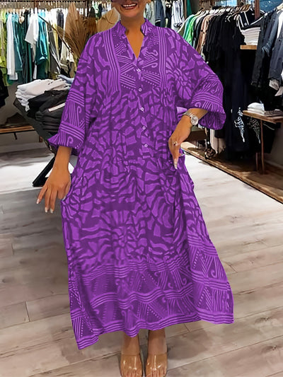 Avery | V-neck dress with print