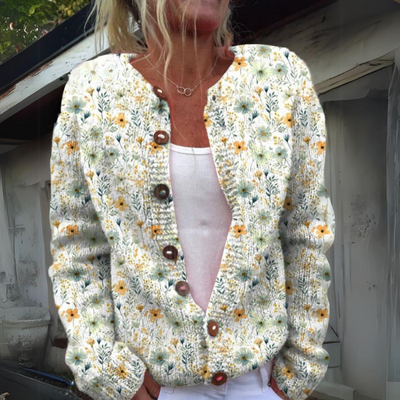 Amelie - Elegant Floral Cardigan