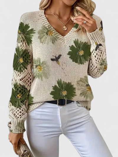 Aurélie - Lightweight Floral Cardigan