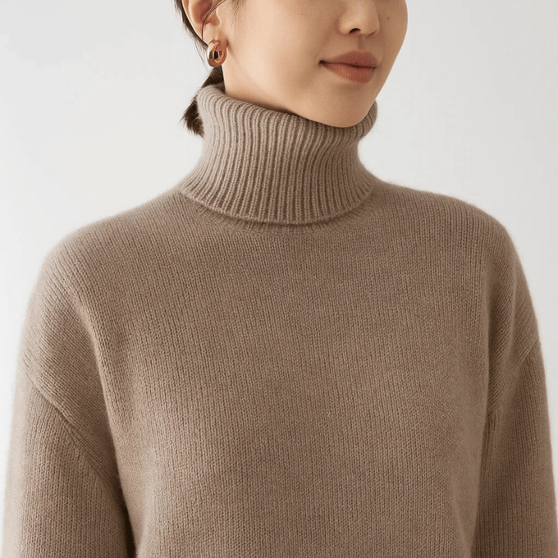 Amelie | Opulent Cashmere Blend Turtleneck Sweater