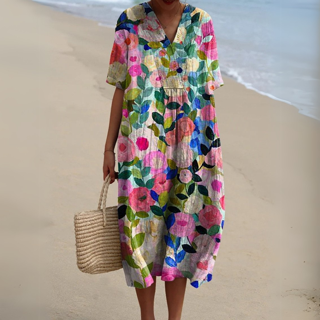 Audrey - Graceful Floral Gown