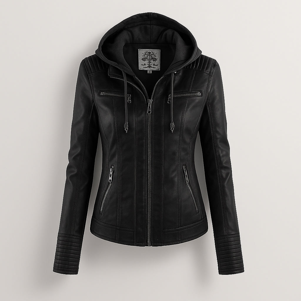 Briella | Weather-Resistant Leather Jacket for Women | Durable Style