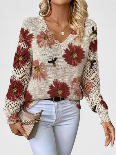 Aurélie - Lightweight Floral Cardigan
