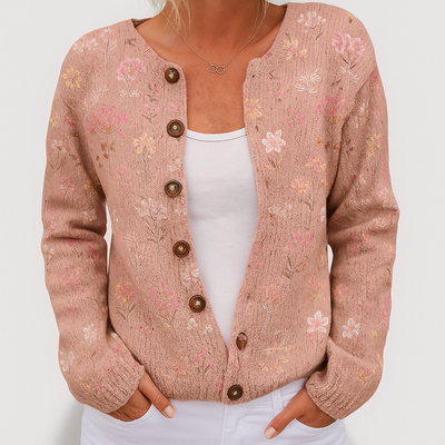 Alina | Women's Floral Knit Cardigan | Versatile Fit