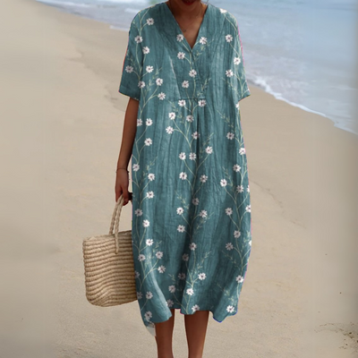 Audrey - Graceful Floral Gown