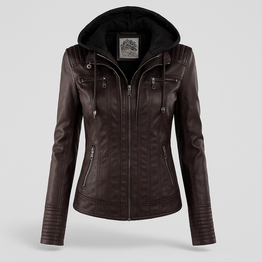 Briella | Weather-Resistant Leather Jacket for Women | Durable Style
