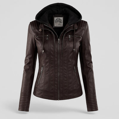 Briella | Weather-Resistant Leather Jacket for Women | Durable Style