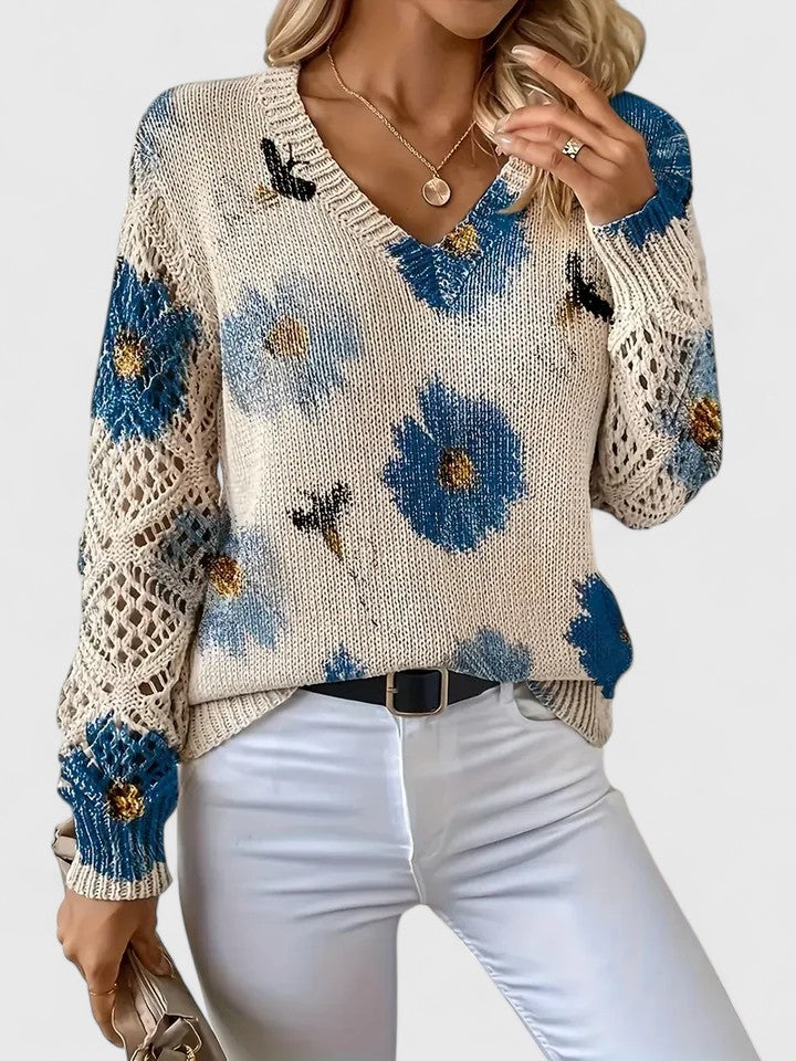 Aurélie - Lightweight Floral Cardigan