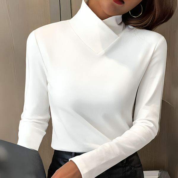 Liora - Chic Turtleneck T-Shirt