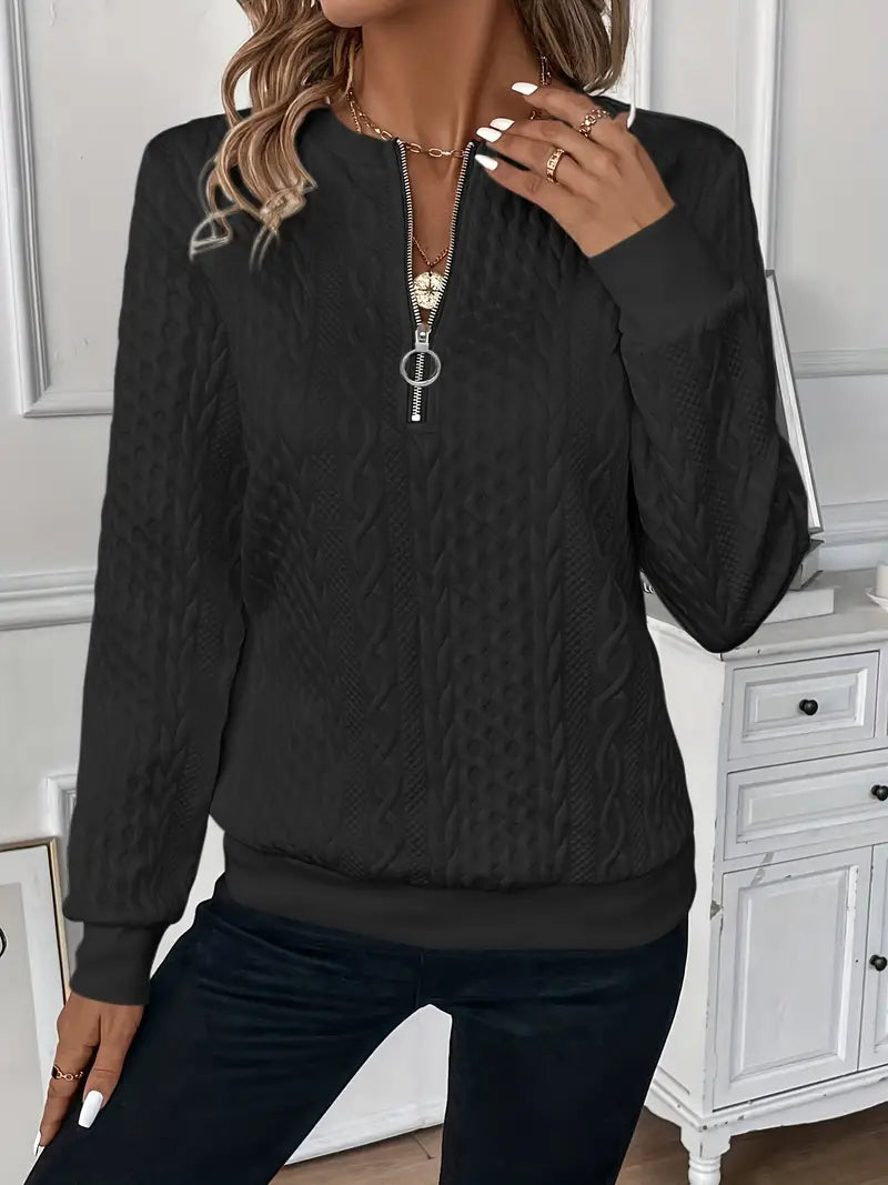 Lucia - Elegant Zip Sweater