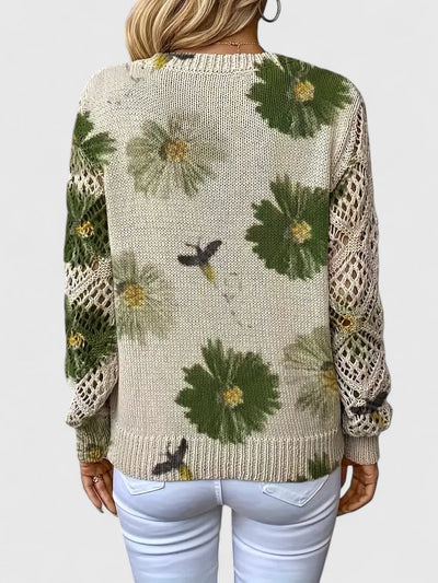 Aurélie | Elegant sweater with floral pattern