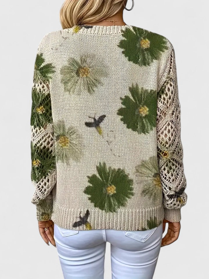 Aurélie - Lightweight Floral Cardigan