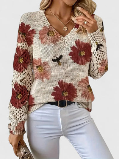 Aurélie - Lightweight Floral Cardigan