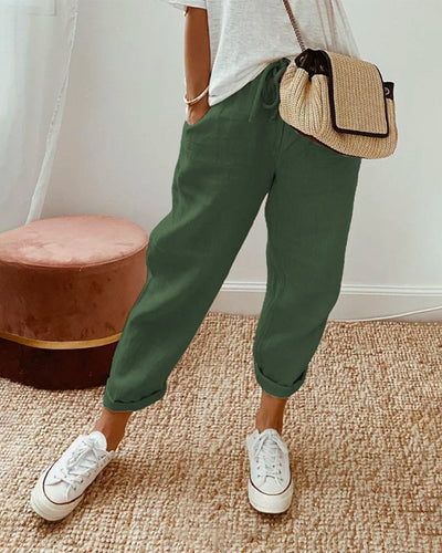 Angie - Casual & Elegant Anti-Sweat Linen Pants