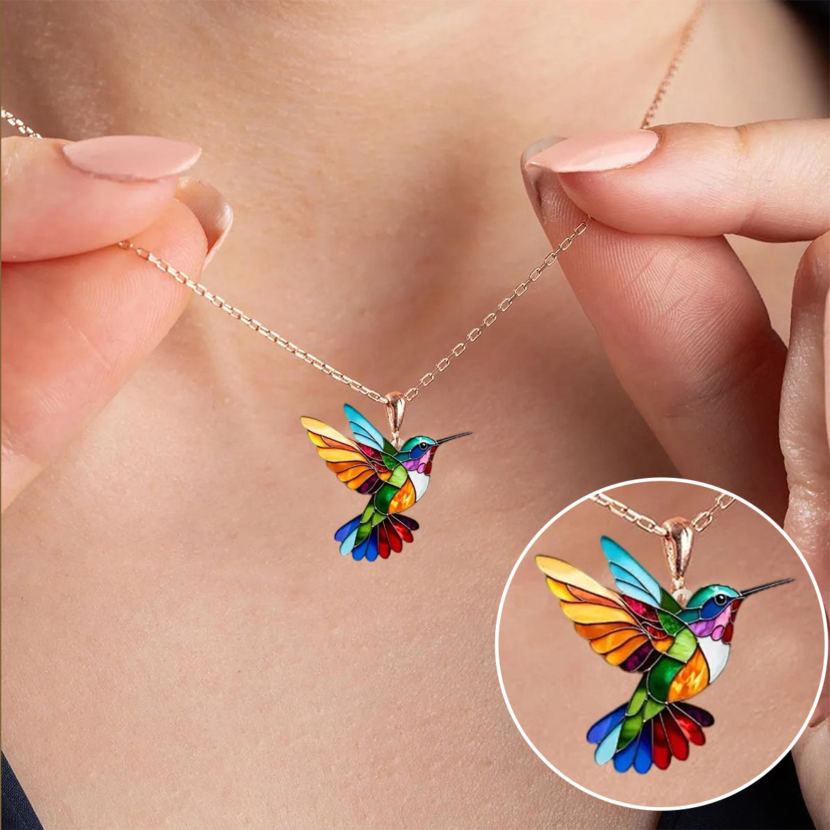 Ashley | Elegant Hummingbird Necklace