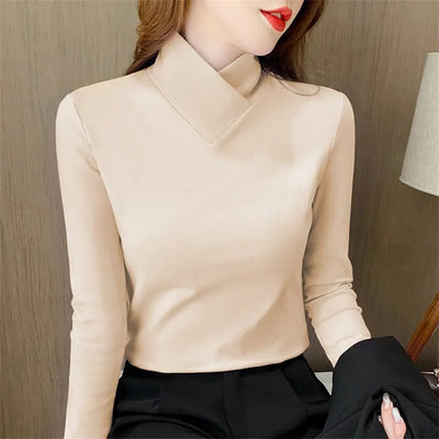 Liora - Chic Turtleneck T-Shirt