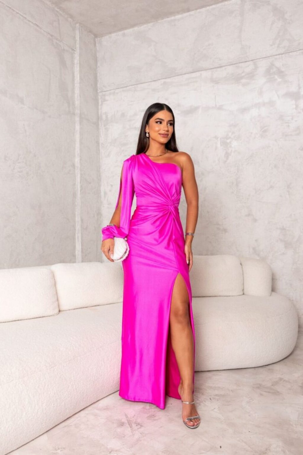 Natalie | Elegant One-Shoulder Maxi Dress
