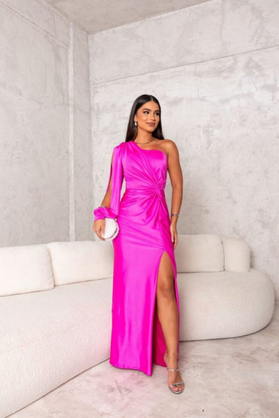 Natalie | Elegant One-Shoulder Maxi Dress