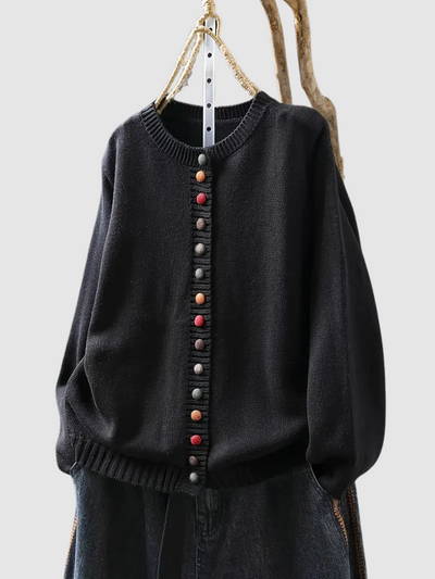 Clarisse | Cardigan with Colored Buttons