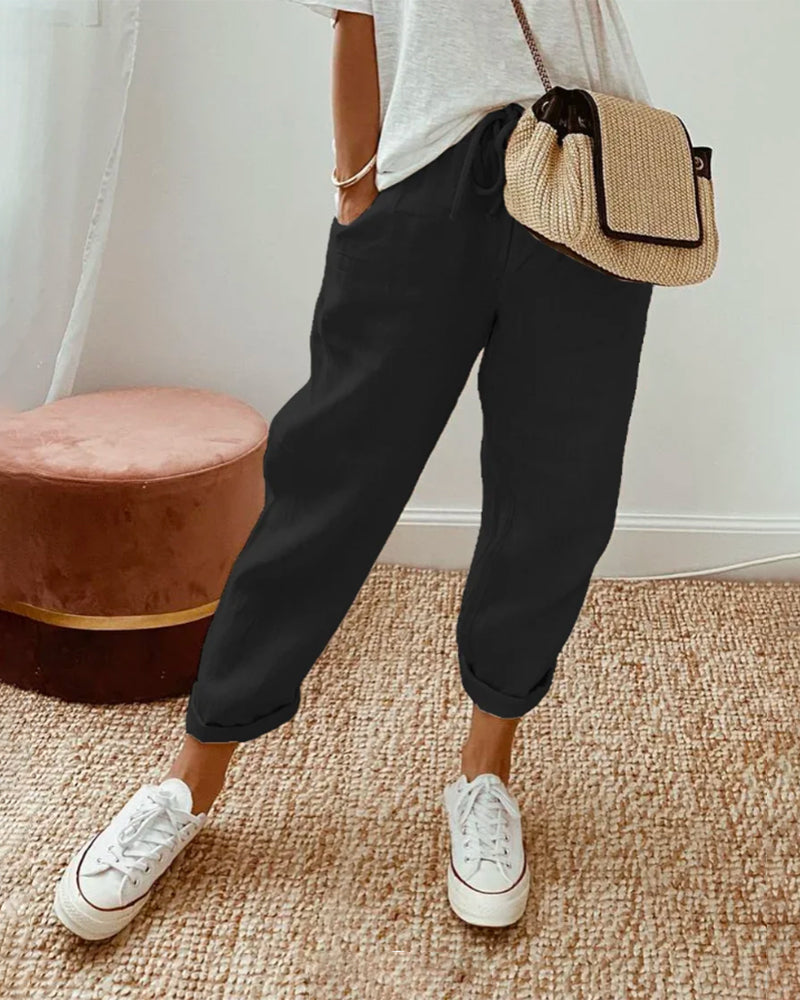 Angie - Casual & Elegant Anti-Sweat Linen Pants