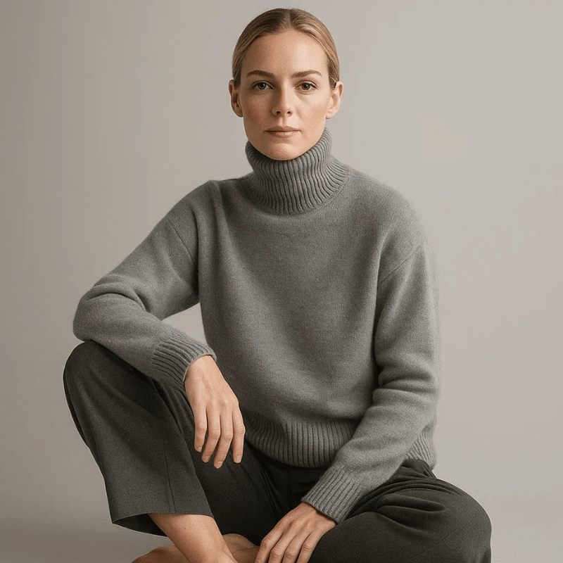 Amelie | Opulent Cashmere Blend Turtleneck Sweater