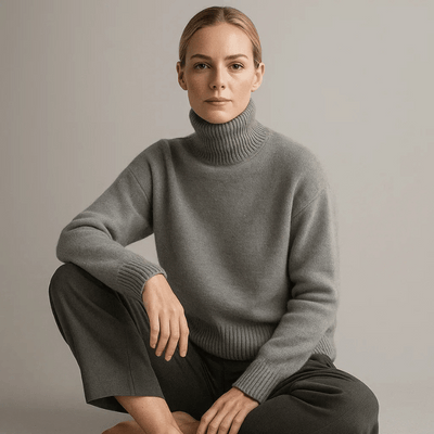 Amelie | Opulent Cashmere Blend Turtleneck Sweater