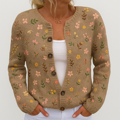 Alina | Women's Floral Knit Cardigan | Versatile Fit