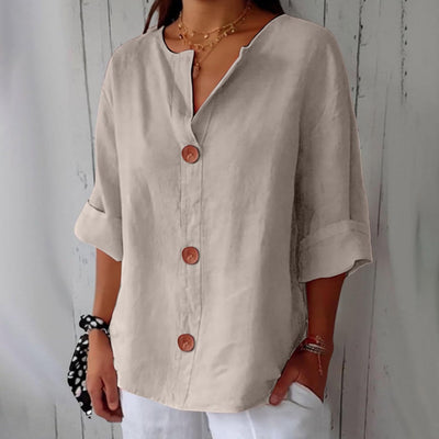 Riza - Casual Linen Blouse