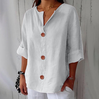 Riza - Casual Linen Blouse