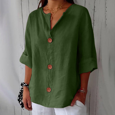 Riza - Casual Linen Blouse
