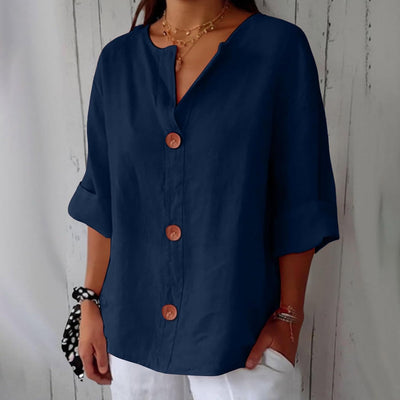 Riza - Casual Linen Blouse