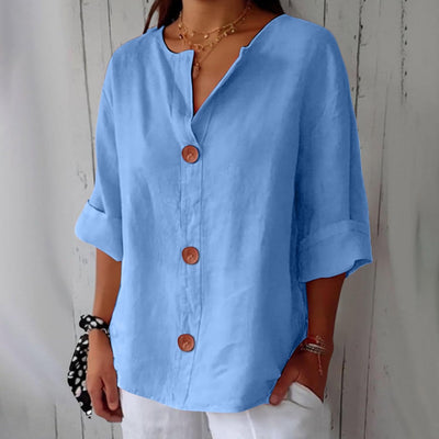 Riza - Casual Linen Blouse