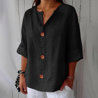 Riza - Casual Linen Blouse
