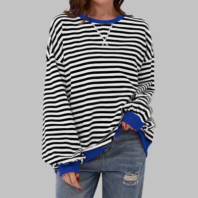 Lisa | Striped Sweater in Cotton Blend