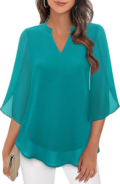 Petra – Chiffon A-Line Blouse