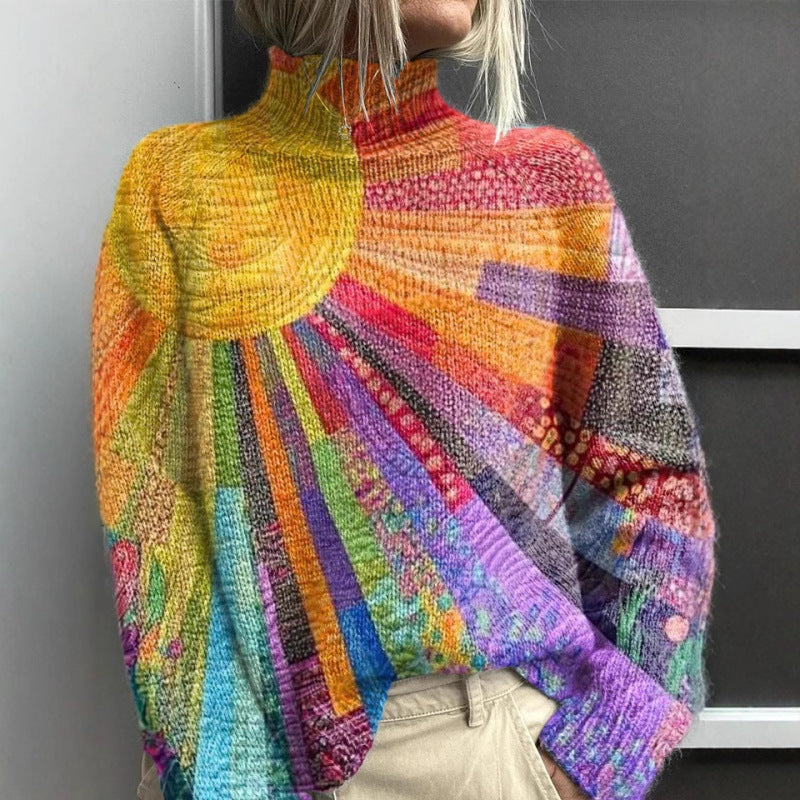 Ada - Colorful and Cheerful Turtleneck